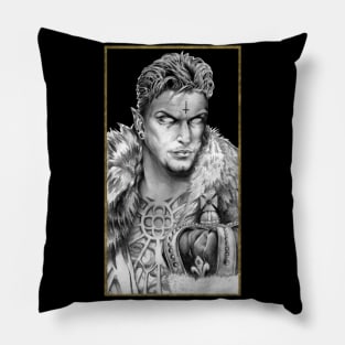 The Emperor | Vintage Tarot Card | Fantasy Dark Art Pillow