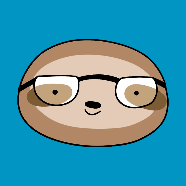 Glasses Sloth Face by saradaboru