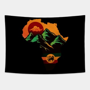 Africa Zion Rasta Tapestry