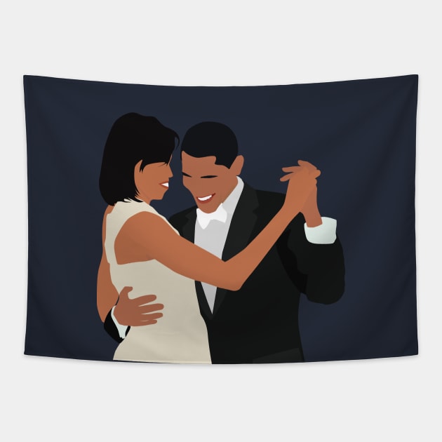 Obama inaguration dance. Tapestry by NostalgiaPaper