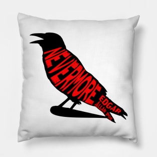 The Raven Nevermore design Pillow