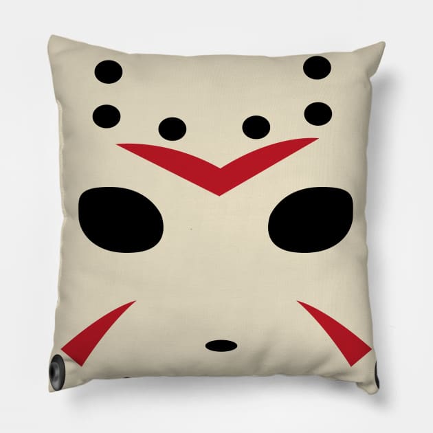 Jason Voorhess Mask Pillow by sebstgelais