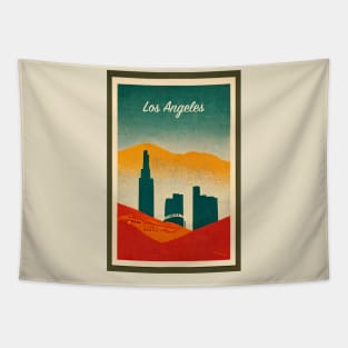 Los Angeles Retro Travel Tapestry