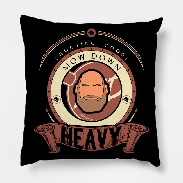 Heavy - Red Team Pillow by FlashRepublic