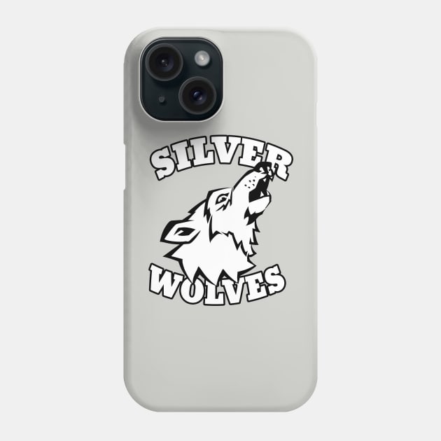 Silver Wolves mascot Phone Case by Generic Mascots