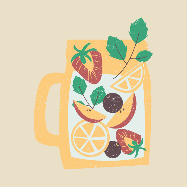 Peach Strawberry Grape Orange Juice Shirt Icecream Burger Soda Pastry