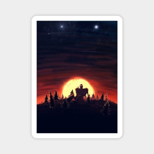 The Iron Giant Sunset Magnet