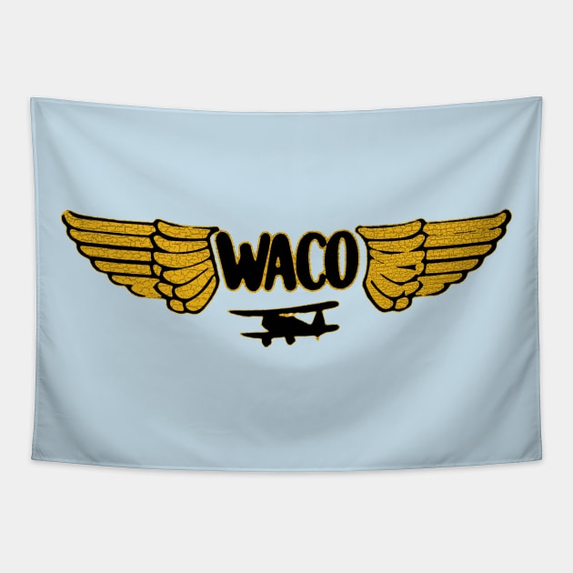 Waco Biplane Tapestry by Midcenturydave