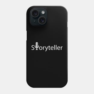 Storyteller typographic logo Phone Case