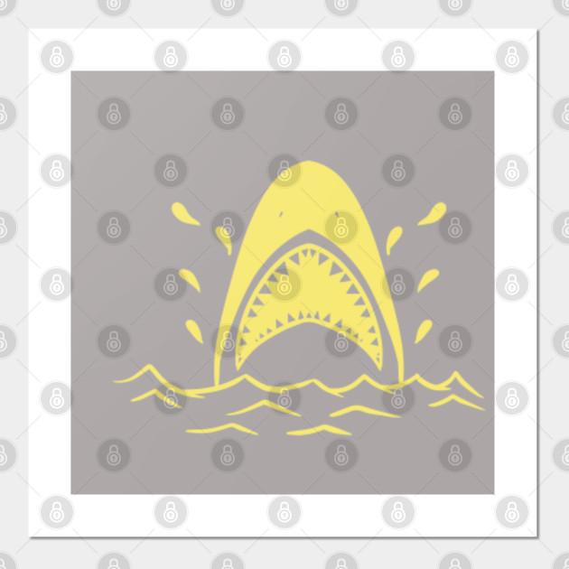 Great White Shark Abstract Graphic Great White Shark Posters