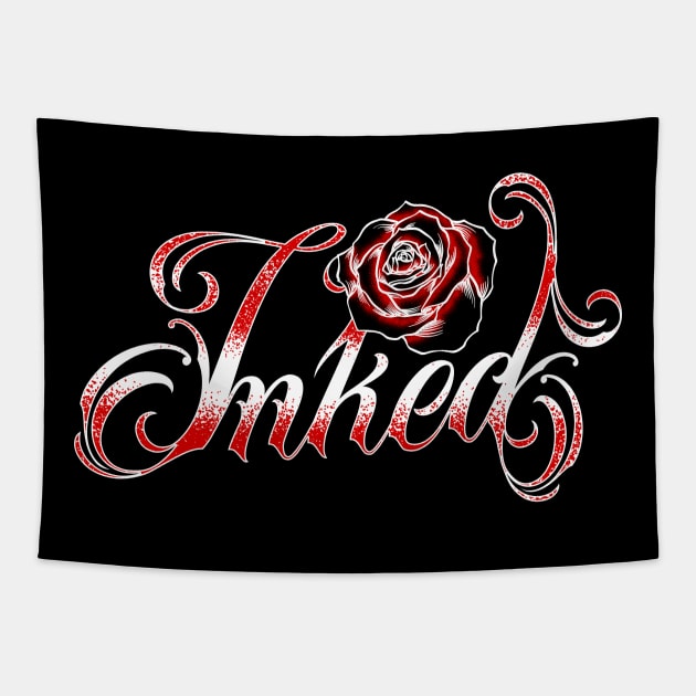 Inked Tattooed Tattoo Lovers & Tattoo Artists Tapestry by theperfectpresents