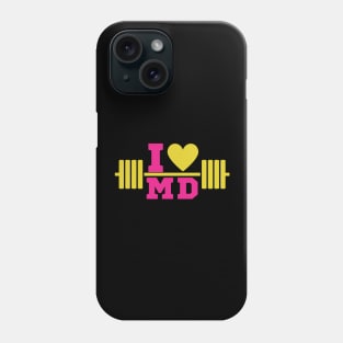 Gift I Love Mother's Day fitness T-Shirt Phone Case