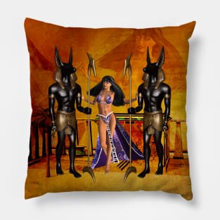 Egyptian sign, vinatge background Pillow