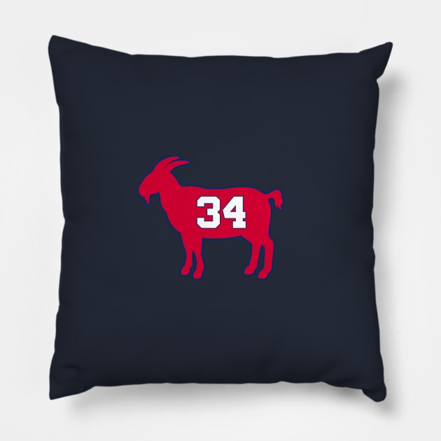 Charles Barkley Philadelphia Goat Qiangy Pillow by qiangdade