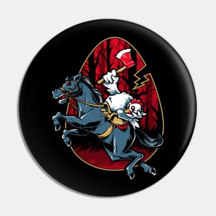 The Eggless Horseman Pin