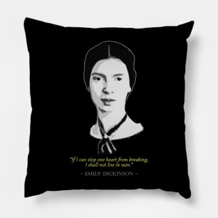 Emily Dickinson Quote Pillow