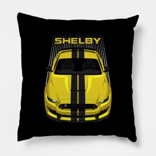 Ford Mustang Shelby GT350 2015 - 2020 - Yellow - Black Stripes Pillow