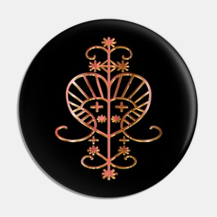 Erzulie Voodoo Veve - Rose Pewter Pin