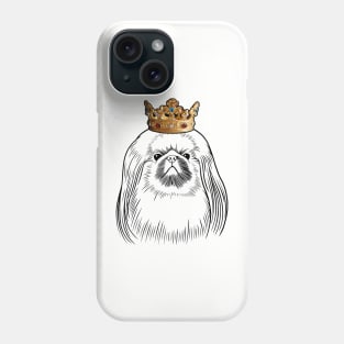 Pekingese Dog King Queen Wearing Crown Phone Case