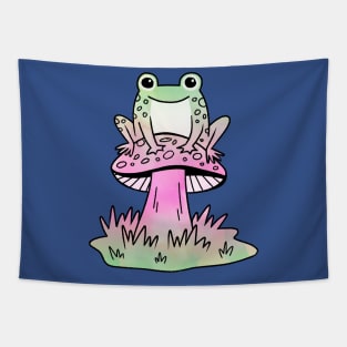 Frog and Mushroom Tapestry