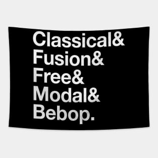 Jazz Styles Soul - Classical Fusion Free Modal Bebop Curly tee by Kelly Design Company Tapestry