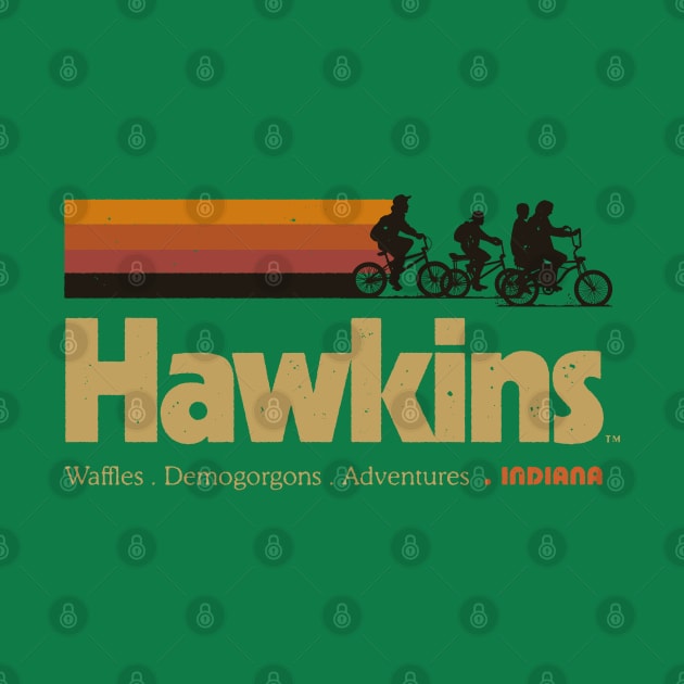 Visit Hawkins Indiana Vintage 80's TV Series by vo_maria