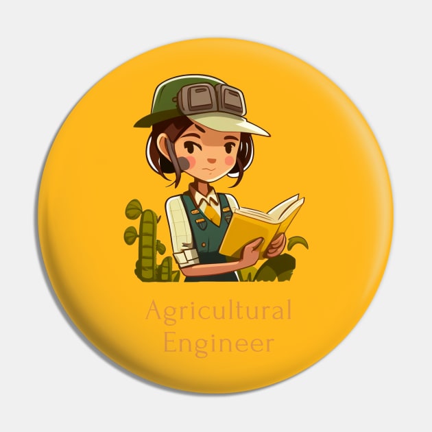 Agricultural Engineer Pin by Schizarty