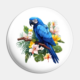 Hyacinth Macaw Pin