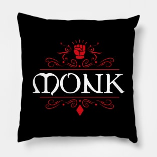 Monk Game Night Uniform Tabletop RPG Character Classes Series Pillow