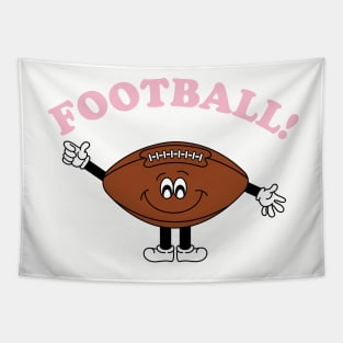 Football! Cute Cartoon Football Guy Tapestry