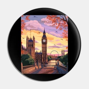 London, England, Big Ben, Travel Print, Travel Wall Art, Travel Home Décor, Travel Gift Art Pin