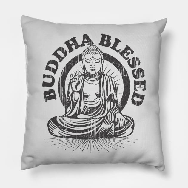 Buddha Blessed Pillow by machmigo