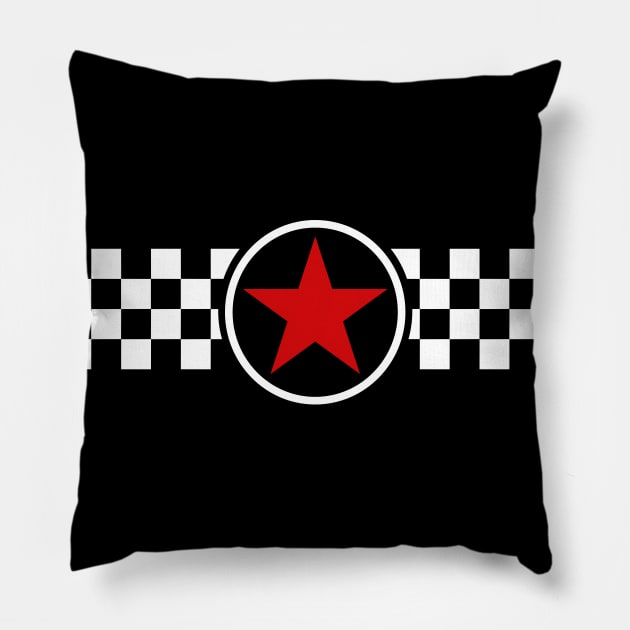 Ska Red Star Pillow by VinagreShop