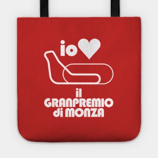 I love Monza  ! 1970's Italian Grand Prix (white print) Tote