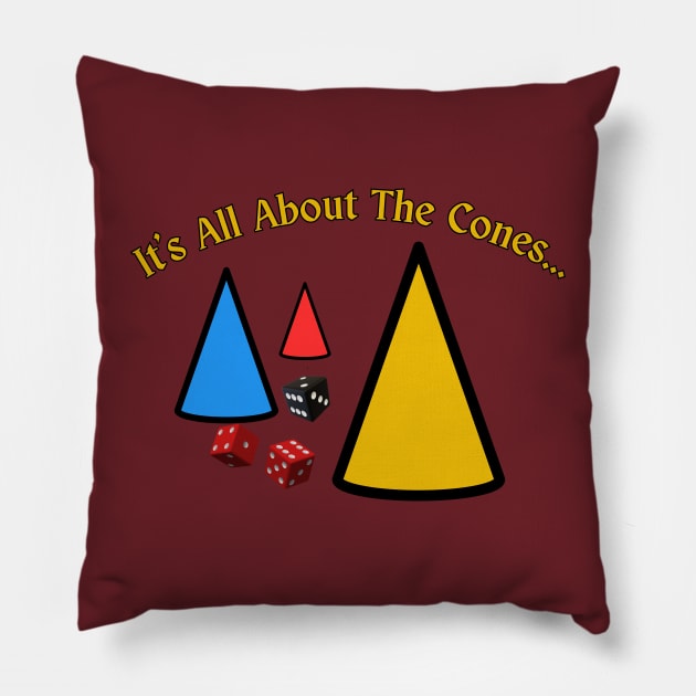 It's All About The Cones Pillow by Spatski