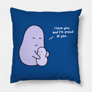 Hug - I Love You (Royal Blue) Pillow