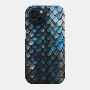 Blue Dragon Scales - Pattern Design Phone Case