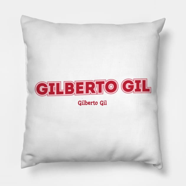 Gilberto Gil Pillow by PowelCastStudio