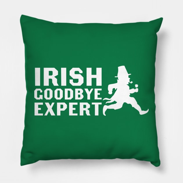 Irish Goodbye Expert Pillow by artbycoan