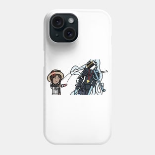 Lady-in-waiting Throw Box To Crescent Knight Cartoon Phone Case