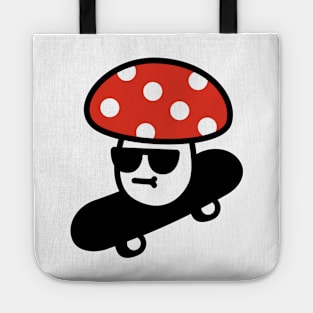 Skateboarding Fly Agaric Tote