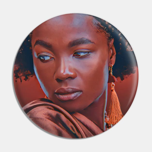 Melanin Queen Pin by Unique Designs