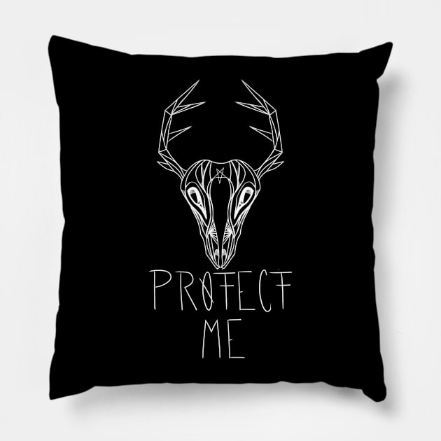 \\PROTECT ME// W Pillow by StudDesigns