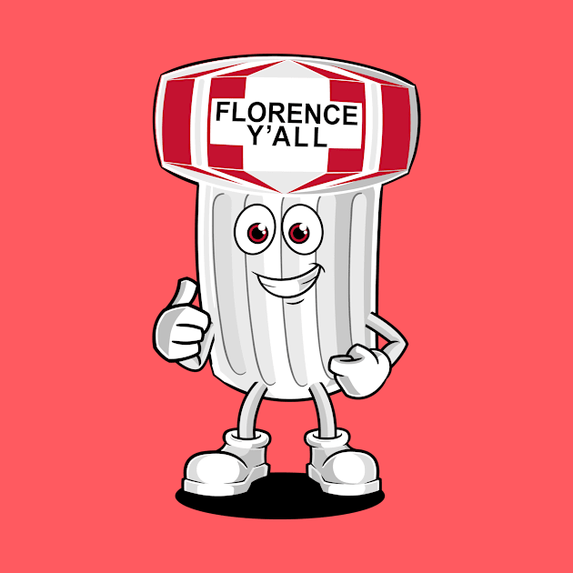 Florence Y'all Water Tower Mascot by KentuckyYall