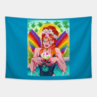 Rainbow Persephone Tapestry