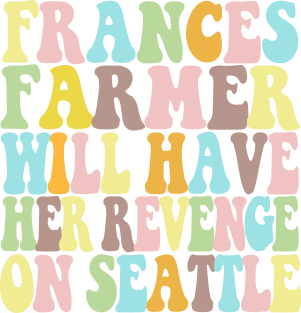 Frances Farmer Typographic Colors Design Magnet