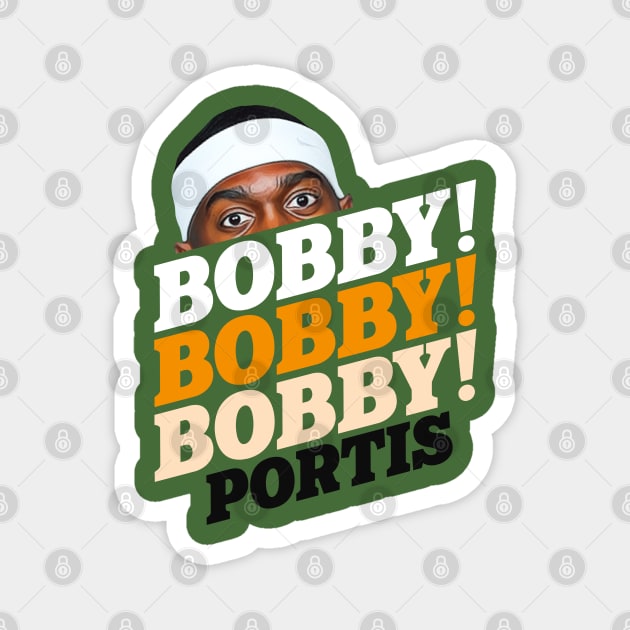 Bobby! Bobby! Bobby! Bobby Portis Magnet by darklordpug