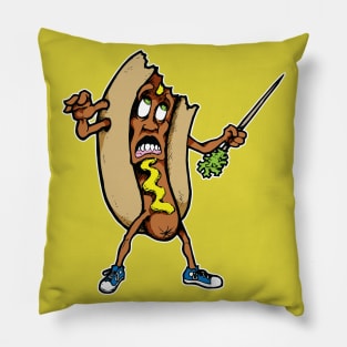 Hot Dog Man Pillow