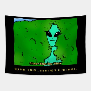 Aliens Among Us Tapestry