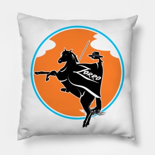 Zorro on a horse Pillow